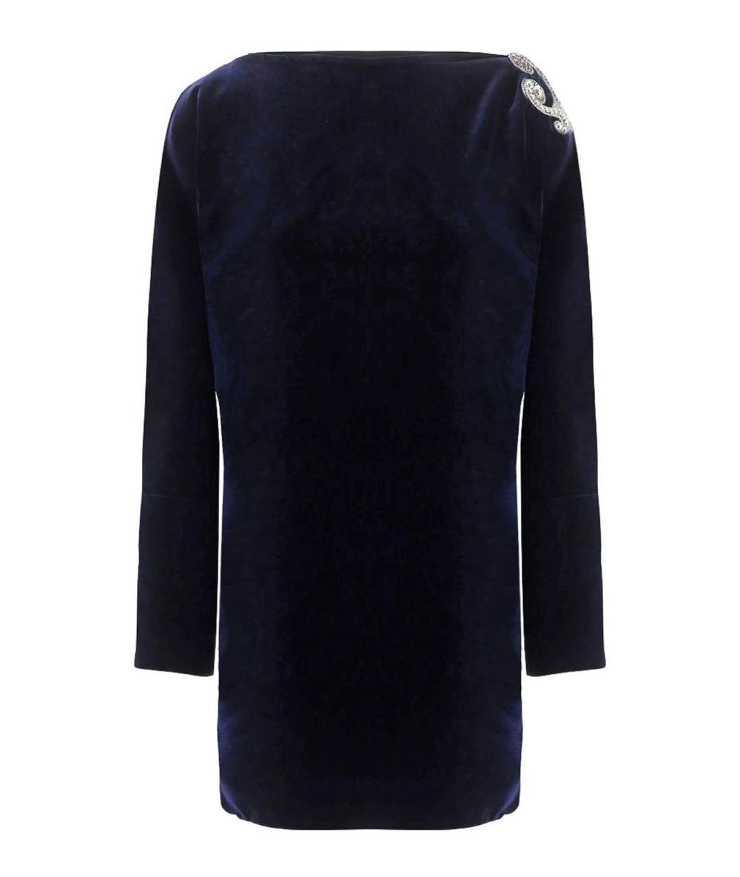 VERSACE Черное вискозное повседневное платье, фото 1