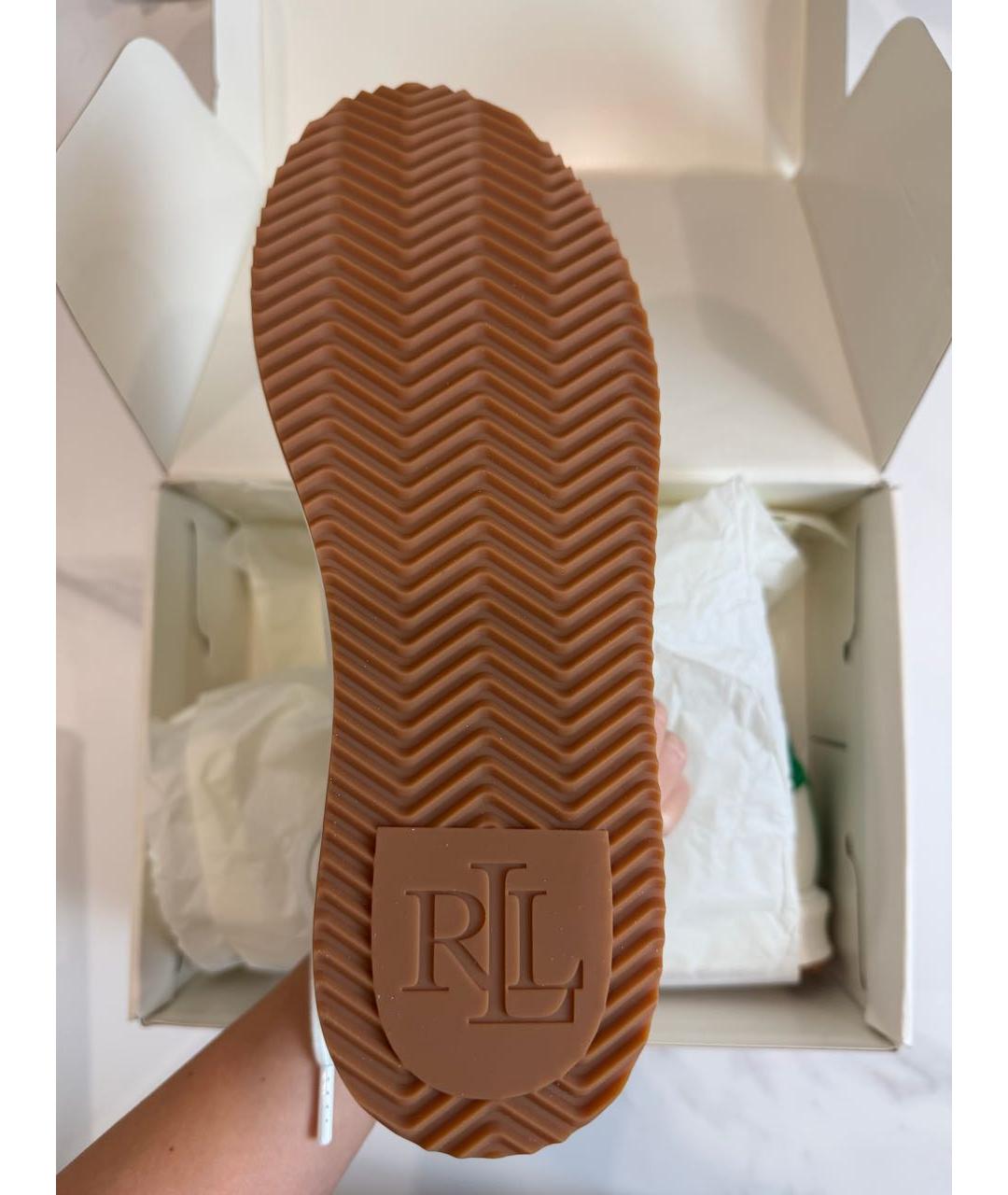 RALPH LAUREN Белые кожаные кеды, фото 8