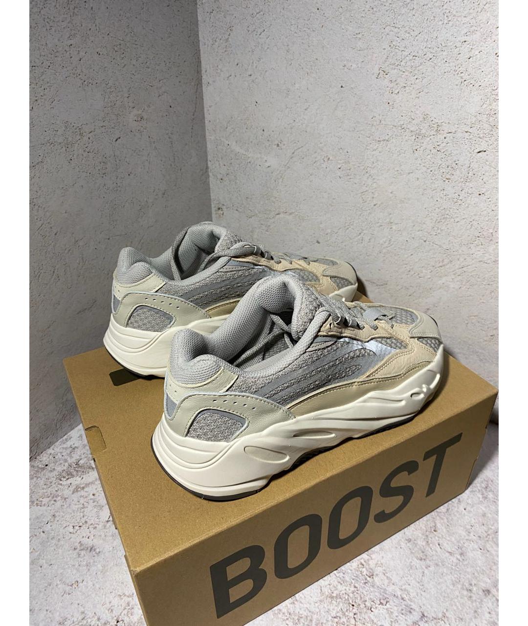 ADIDAS YEEZY Серые текстильные кроссовки, фото 4