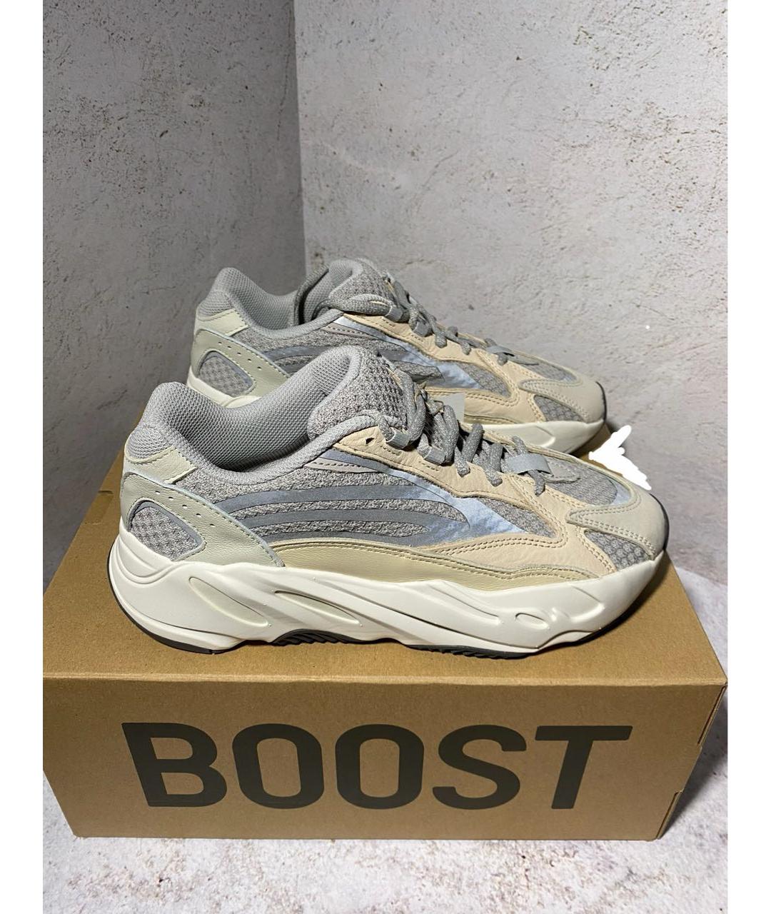 ADIDAS YEEZY Серые текстильные кроссовки, фото 3