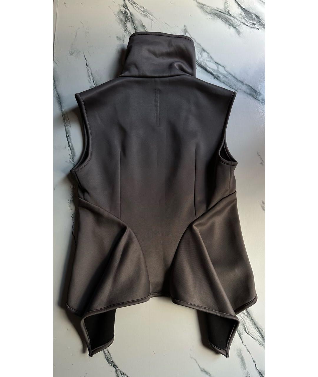 RICK OWENS Антрацитовый жилет, фото 2