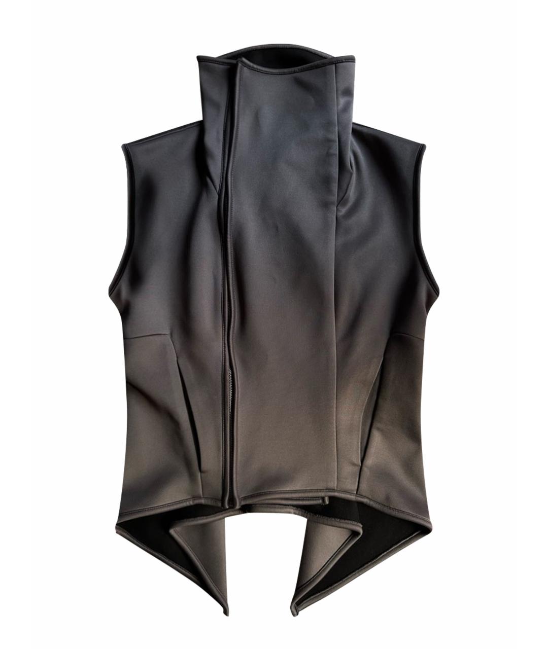 RICK OWENS Антрацитовый жилет, фото 1