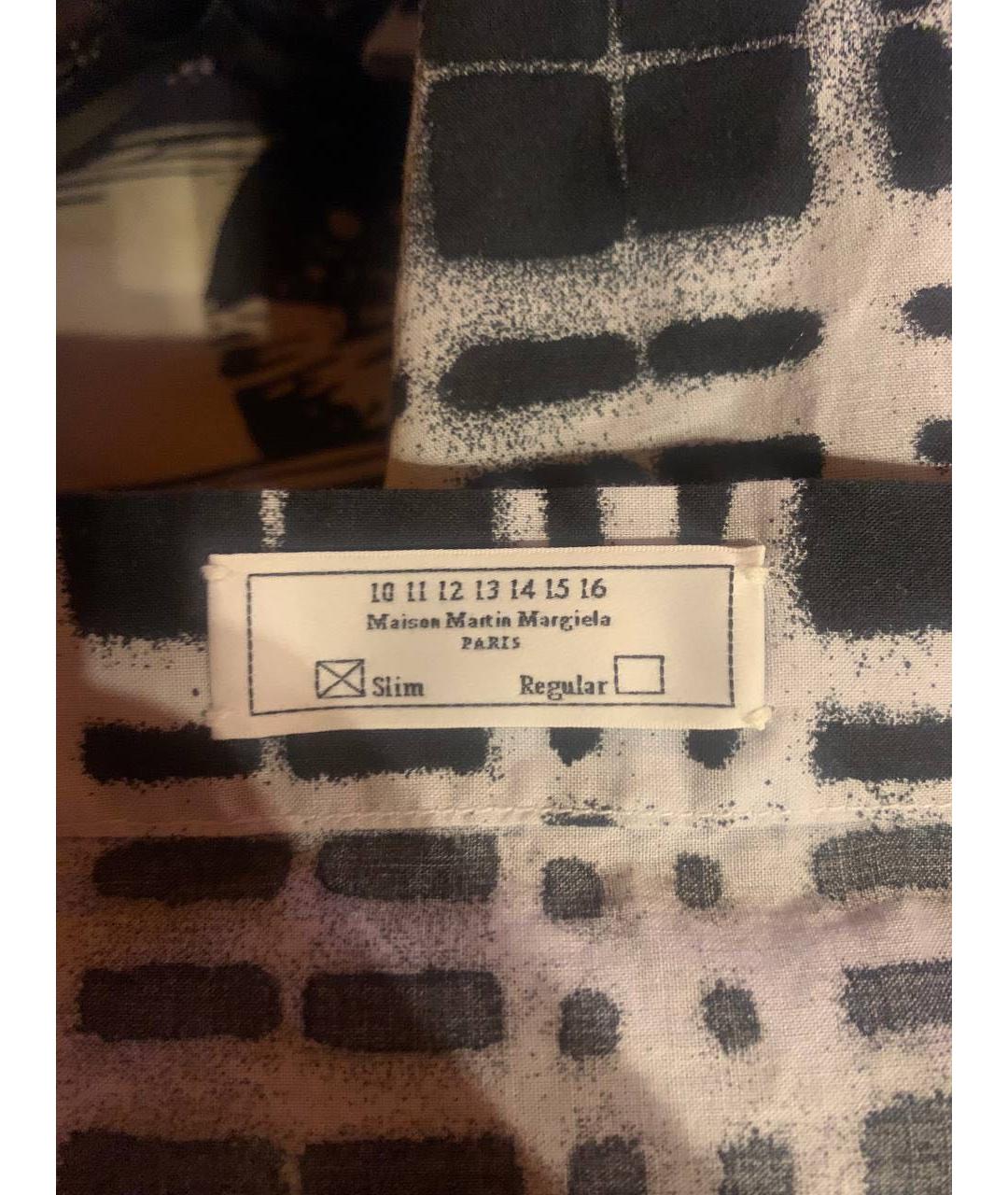 MAISON MARGIELA Белая хлопковая кэжуал рубашка, фото 6