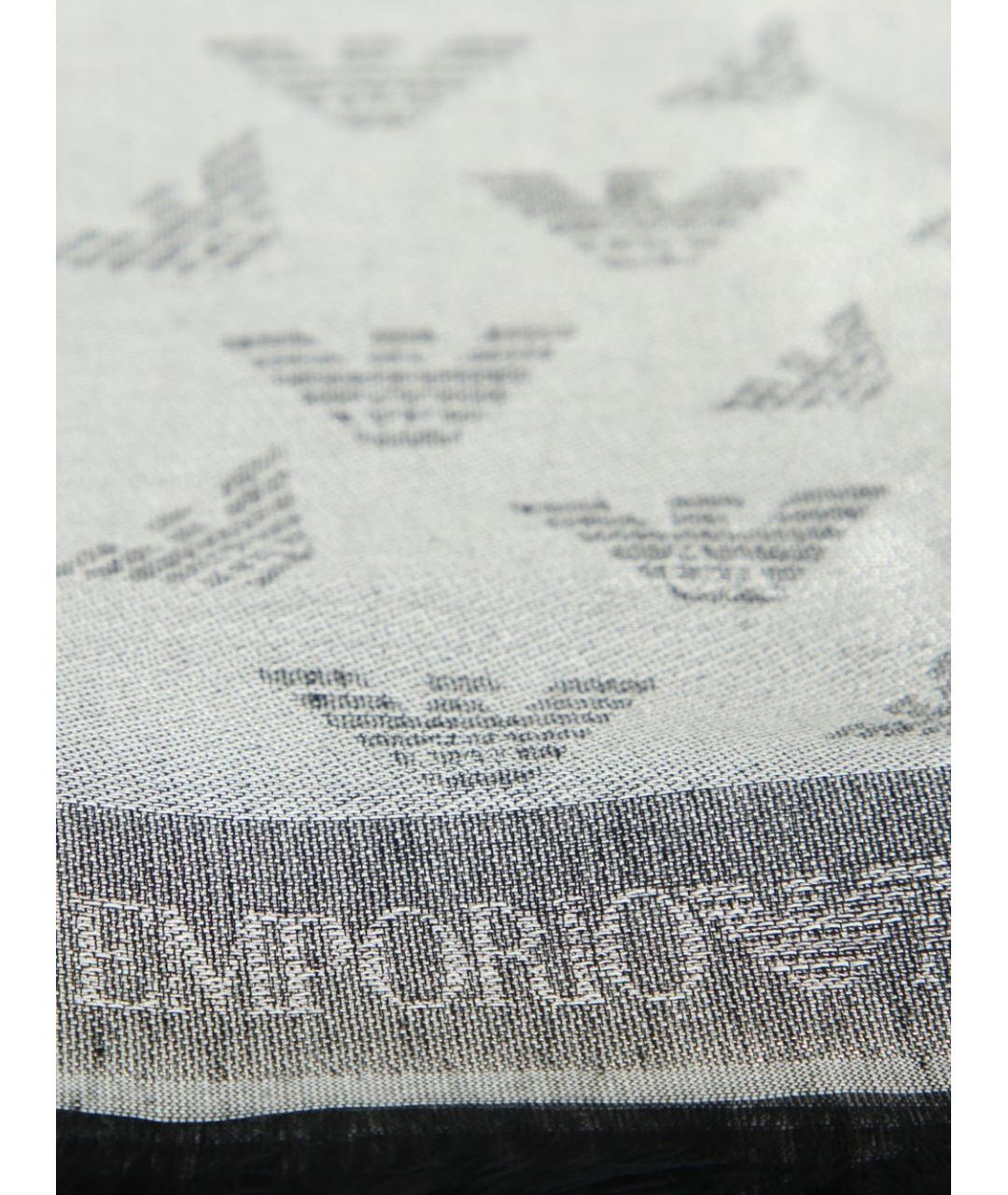 EMPORIO ARMANI Серый шарф, фото 2