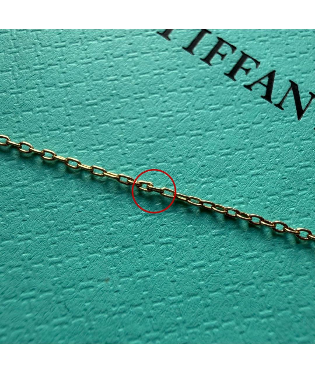 TIFFANY&CO Золотая цепочка из желтого золота, фото 4