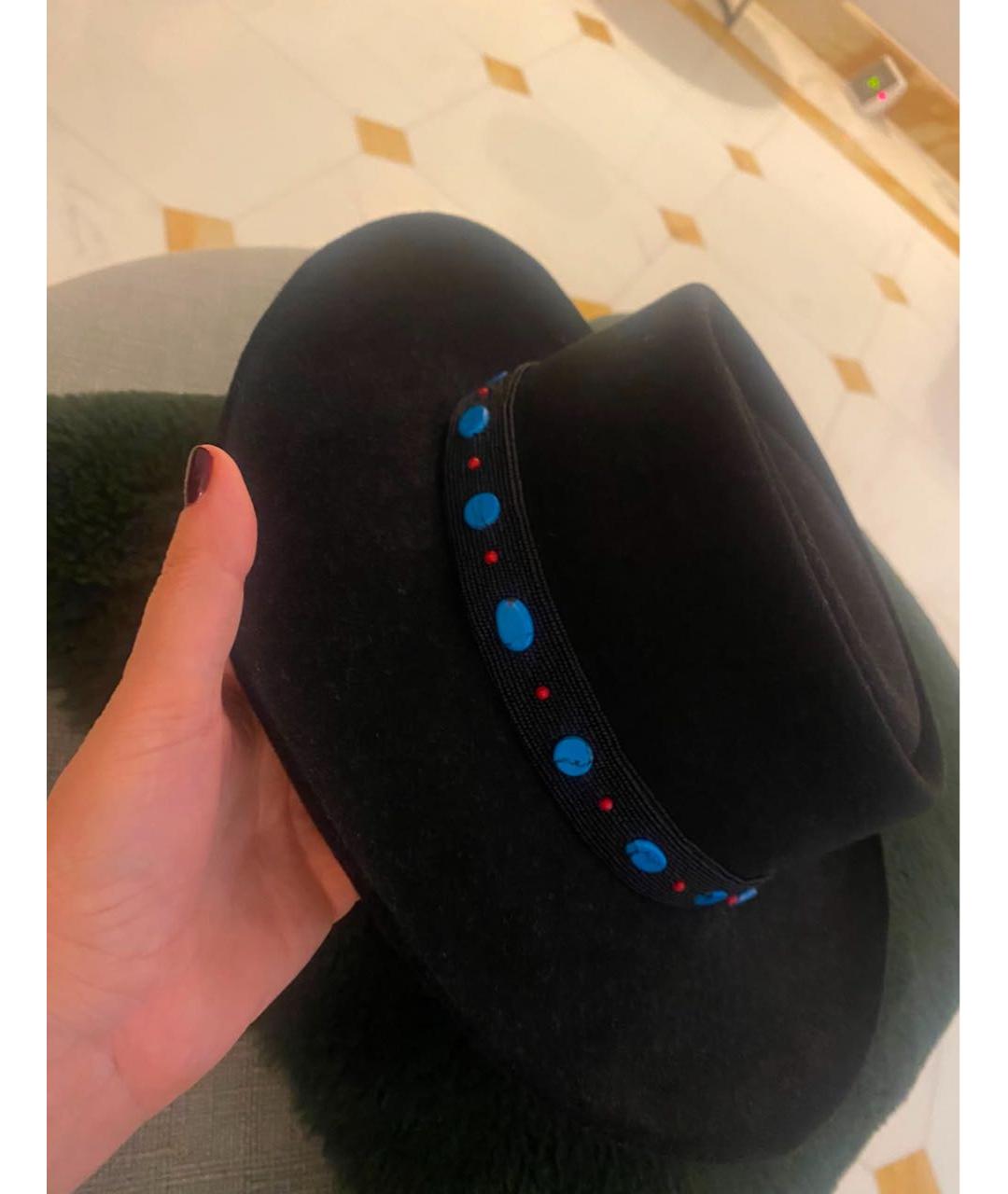 CHRISTIAN DIOR Черная шляпа, фото 2