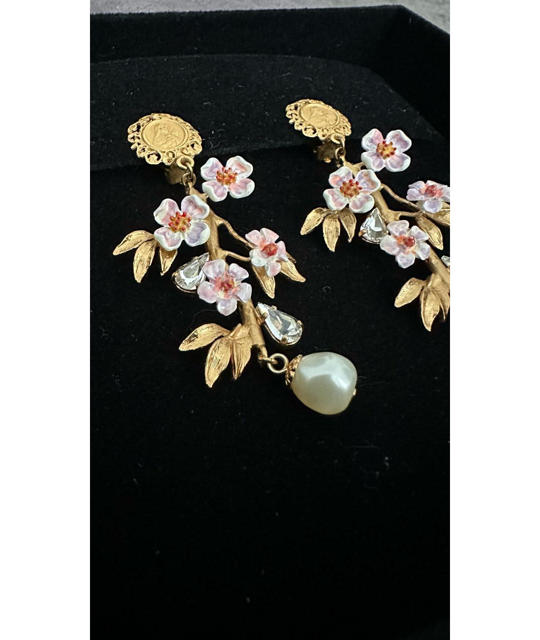 DOLCE&GABBANA Золотые латунные клипсы, фото 4