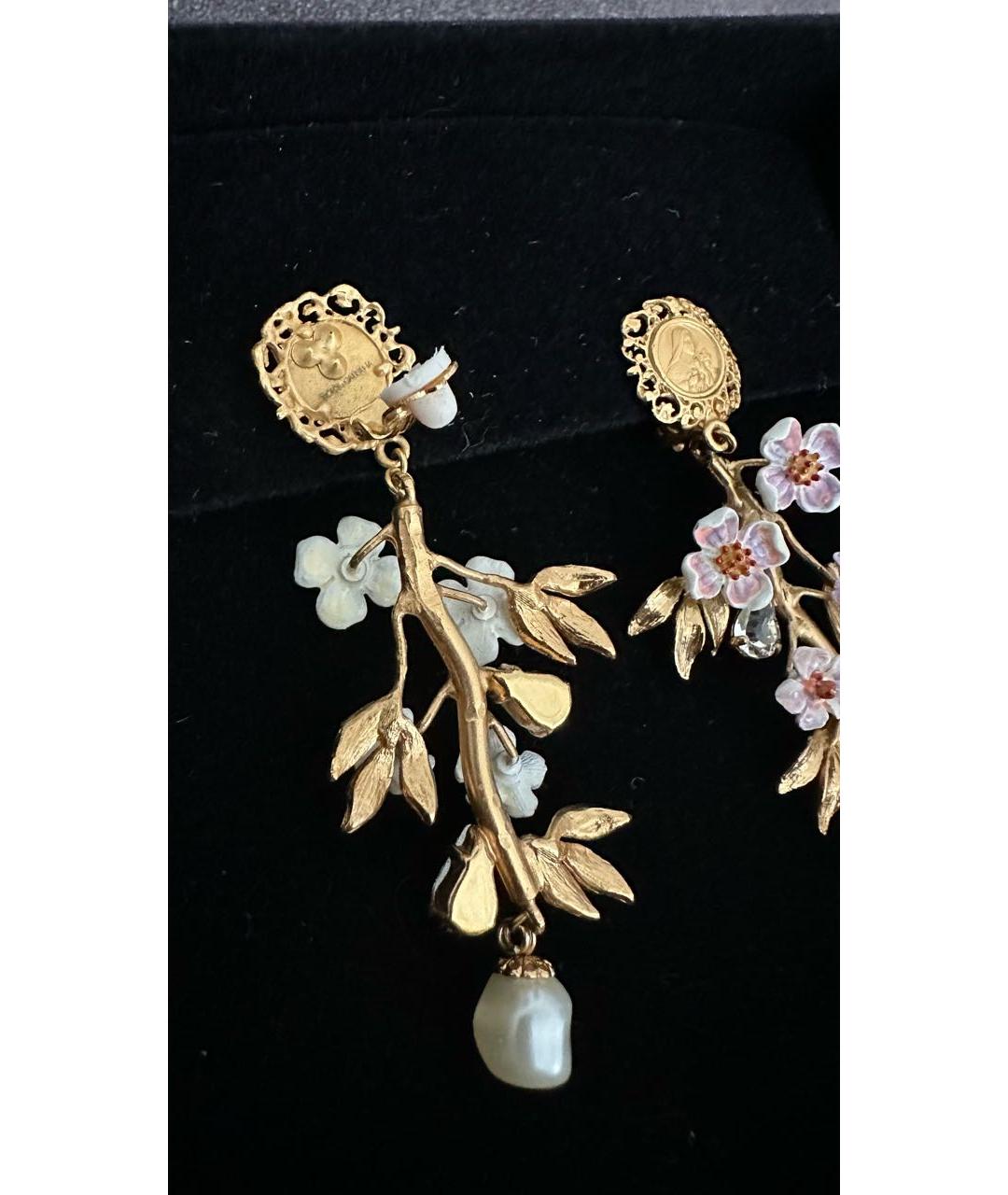 DOLCE&GABBANA Золотые латунные клипсы, фото 2