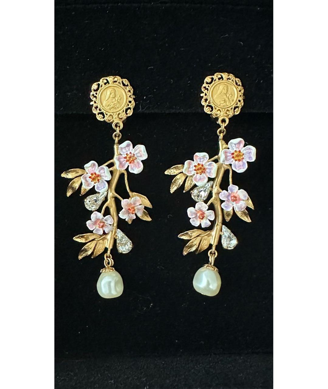 DOLCE&GABBANA Золотые латунные клипсы, фото 5