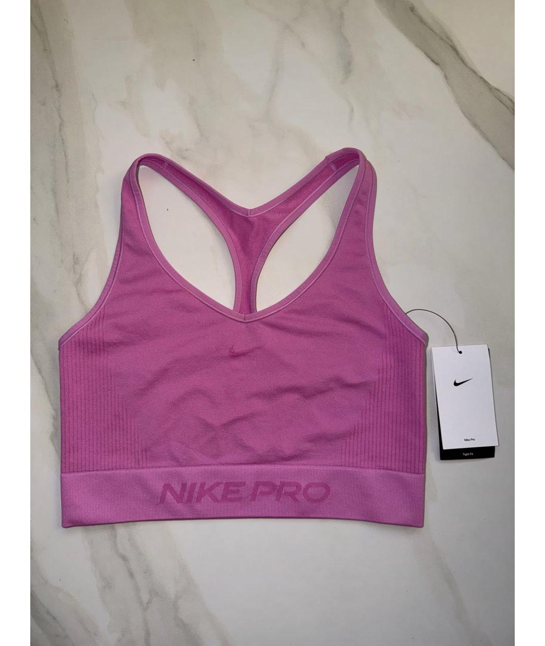 NIKE Розовая полиэстеровая майка, фото 6
