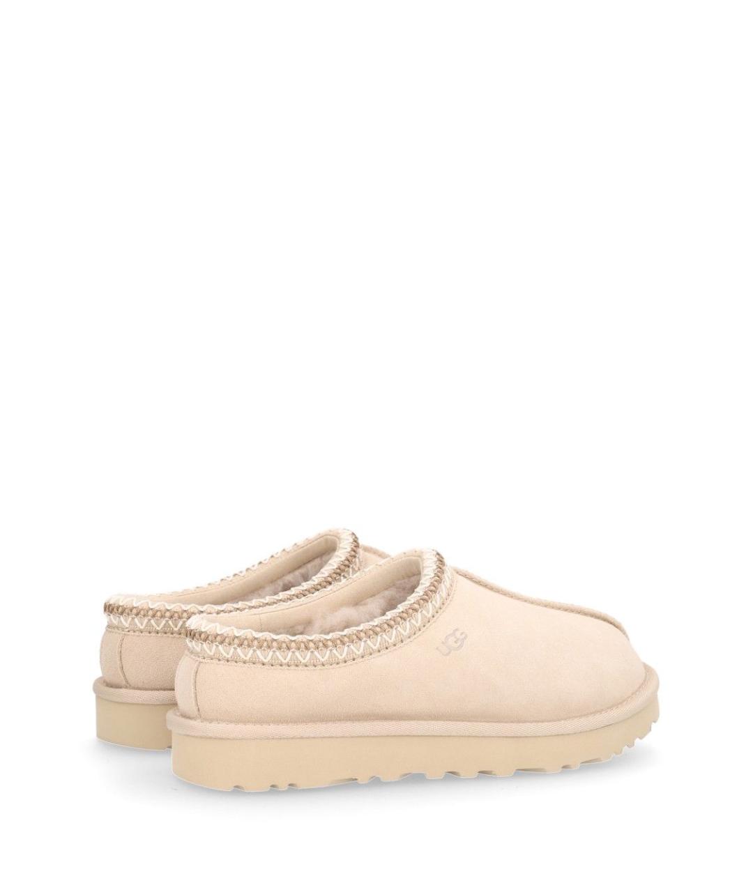 UGG Бежевые замшевые сабо, фото 3