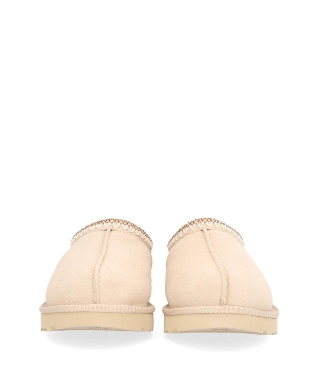 UGG Бежевые замшевые сабо, фото 5