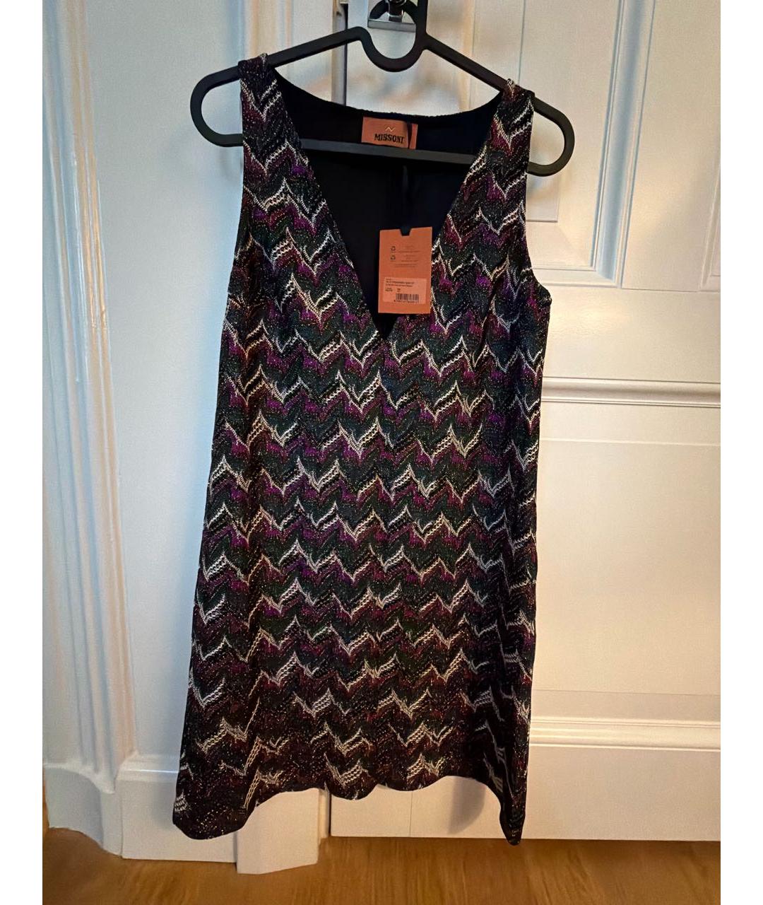 MISSONI Мульти вискозное коктейльное платье, фото 6