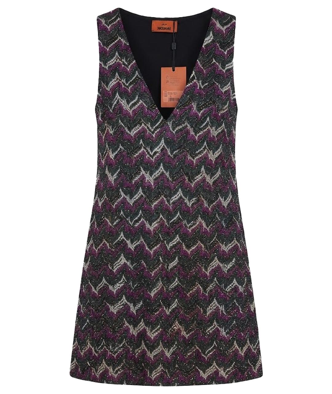 MISSONI Мульти вискозное коктейльное платье, фото 1