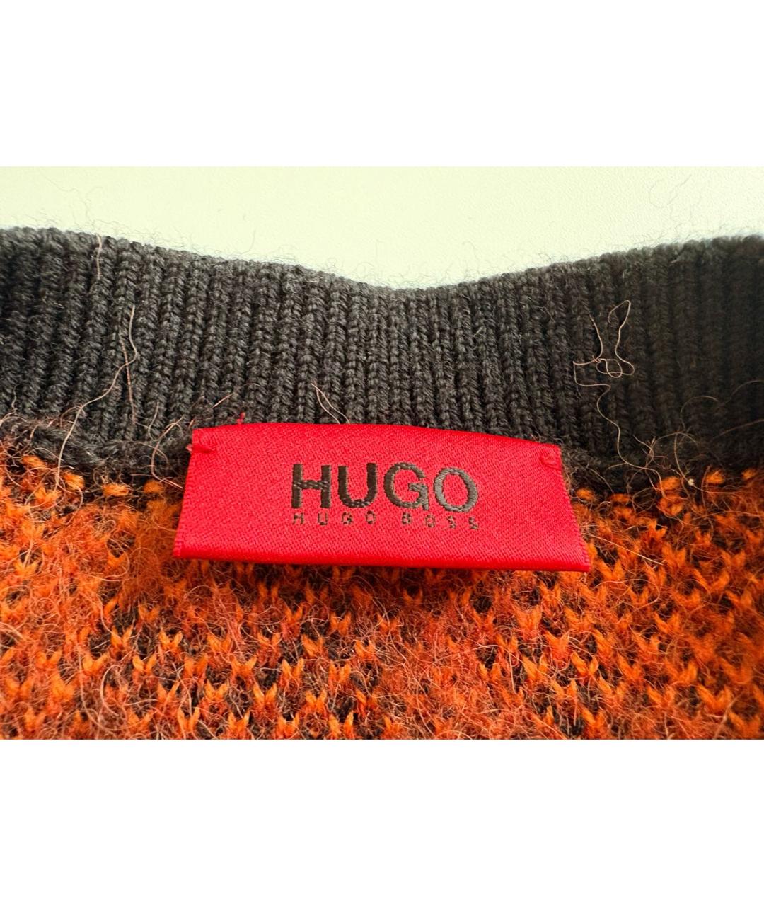 HUGO BOSS Мульти шерстяной джемпер / свитер, фото 5