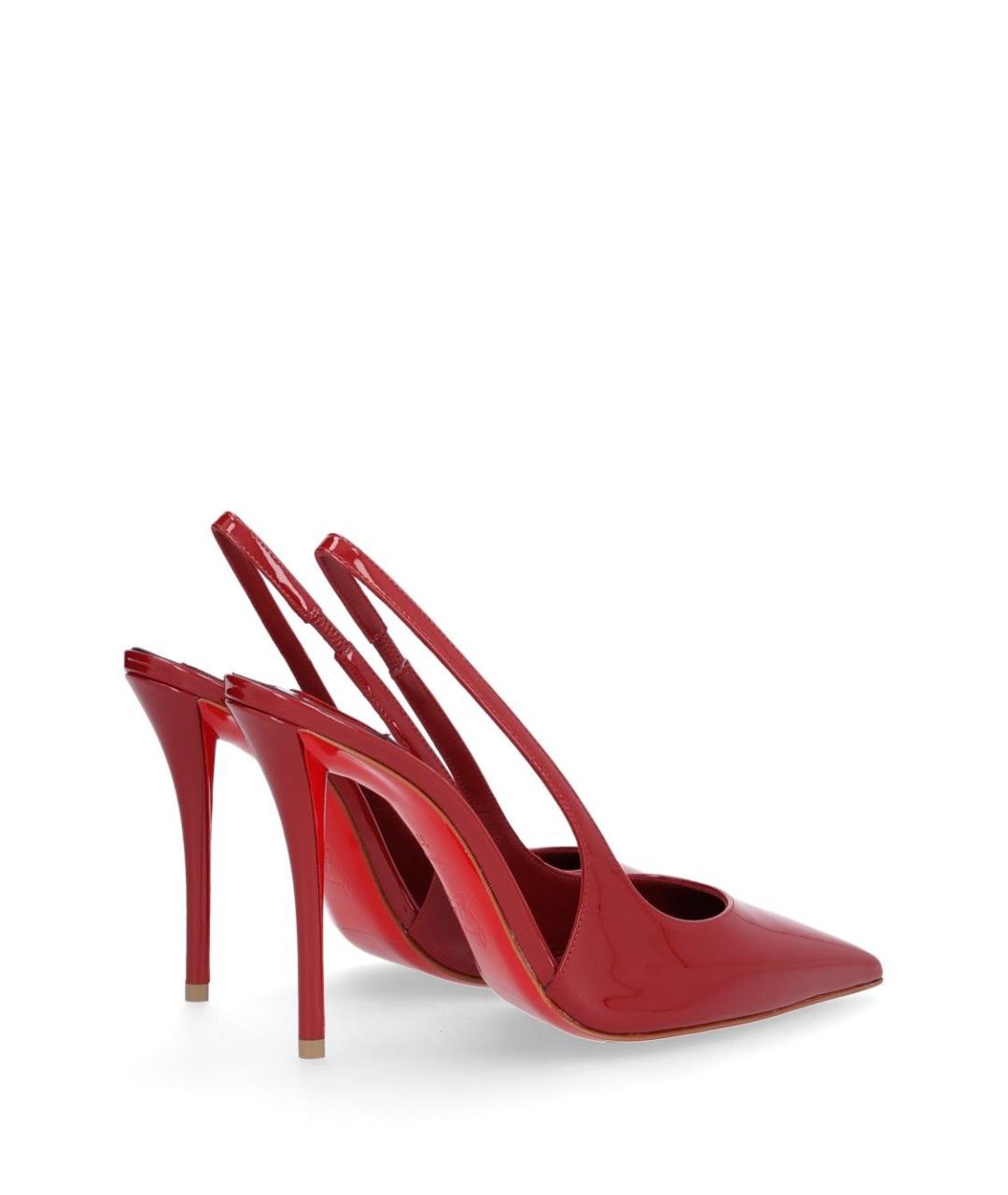 CHRISTIAN LOUBOUTIN Красные кожаные туфли, фото 3