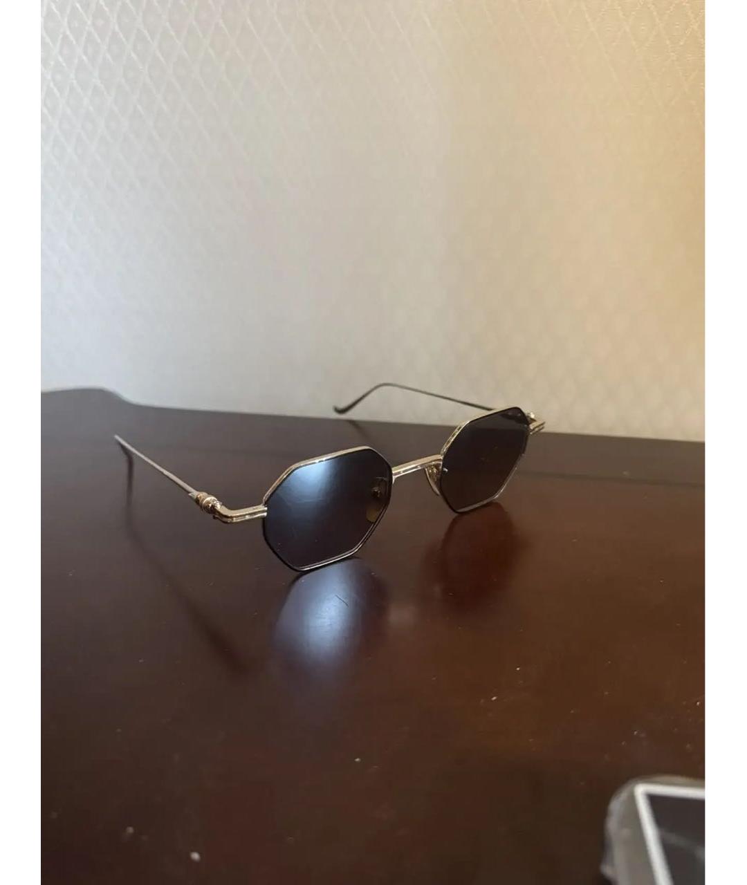 CHROME HEARTS Золотые металлические солнцезащитные очки, фото 6