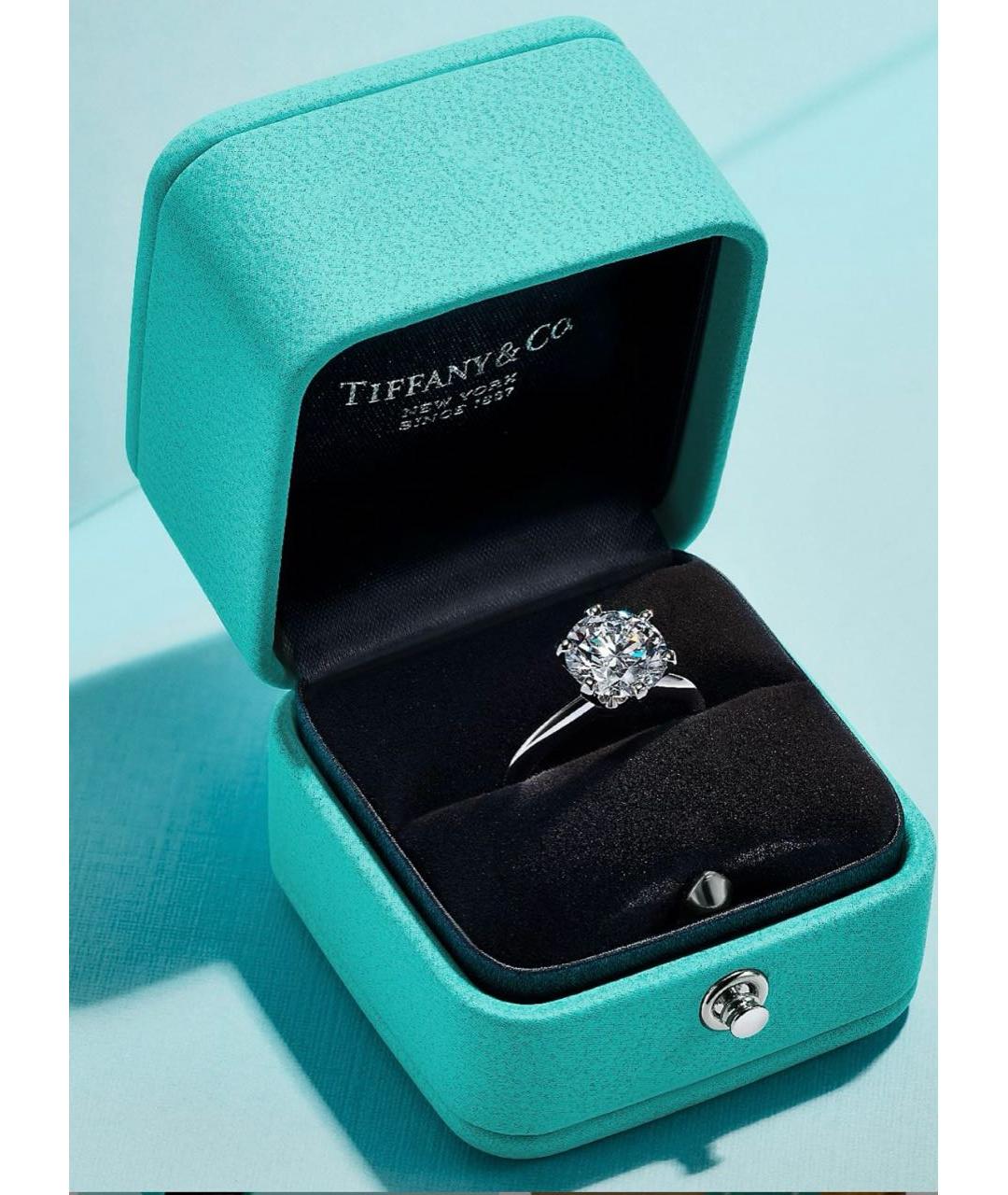 TIFFANY&CO Белое платиновое кольцо, фото 2
