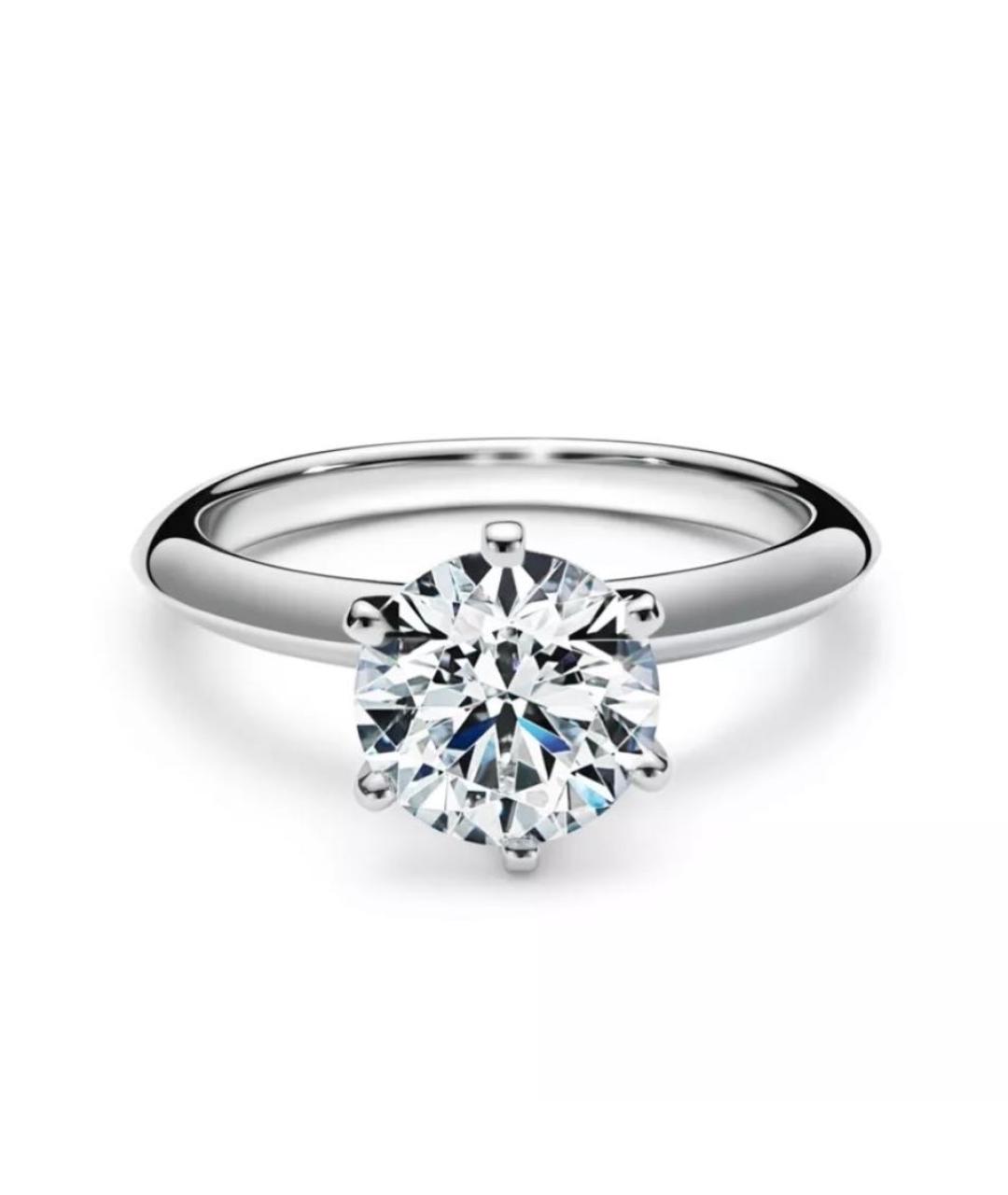 TIFFANY&CO Белое платиновое кольцо, фото 5