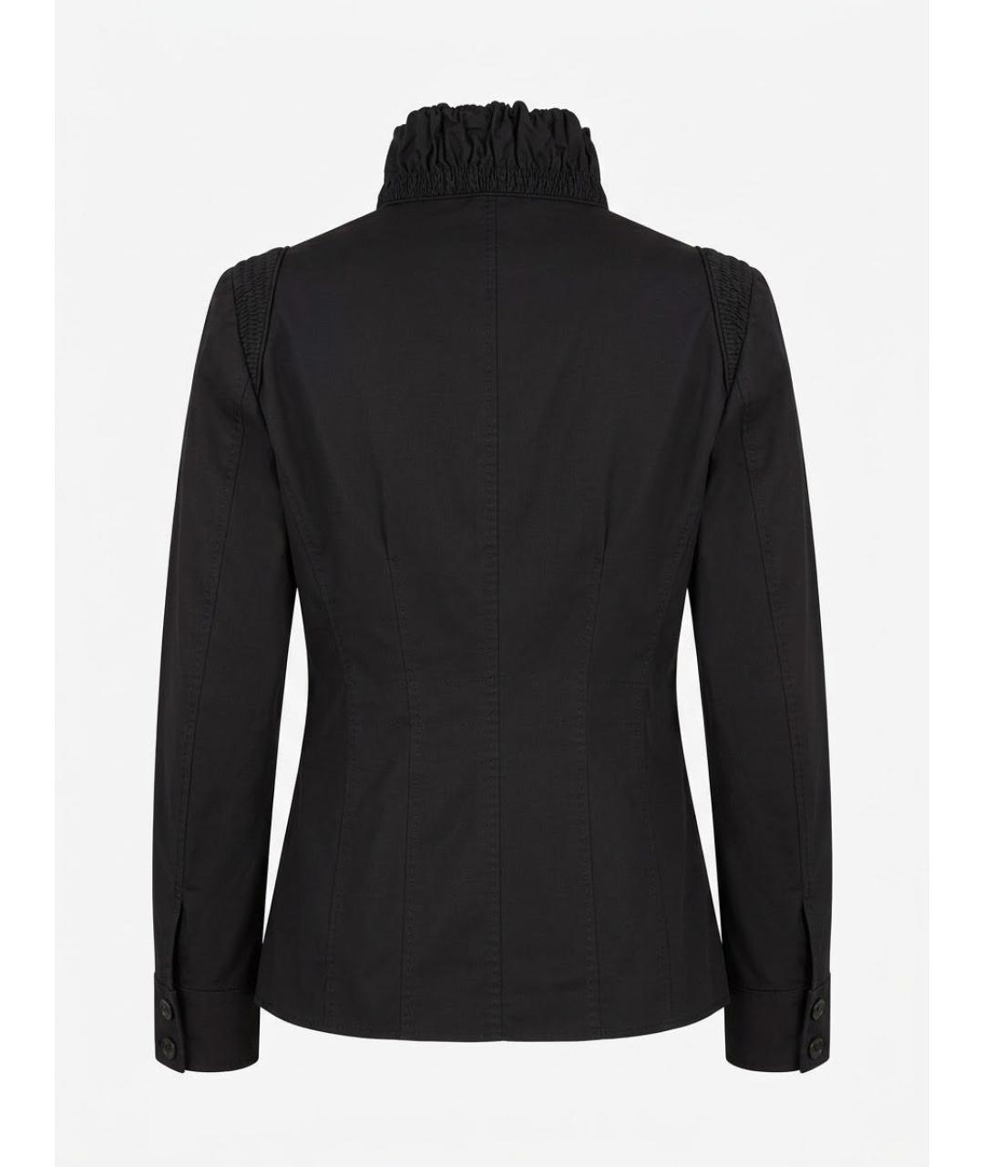 GUCCI Черная хлопковая куртка, фото 2