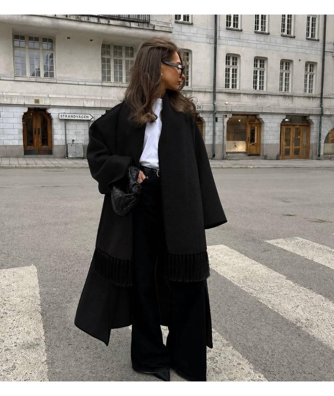 TOTEME Черное пальто, фото 3