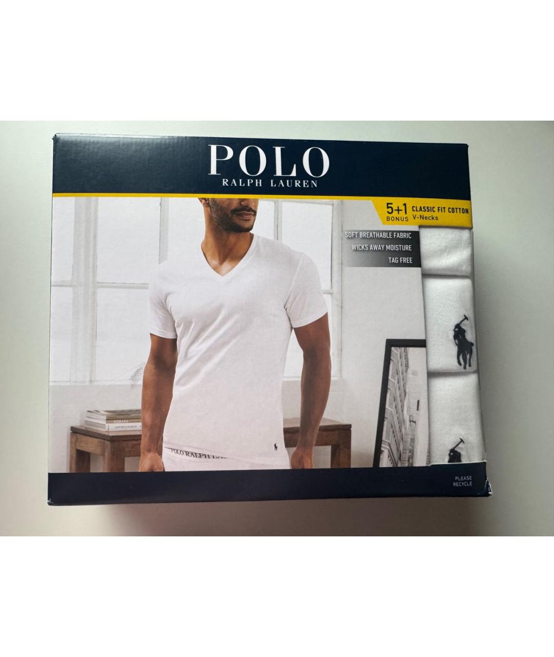 POLO RALPH LAUREN Белая футболка, фото 3