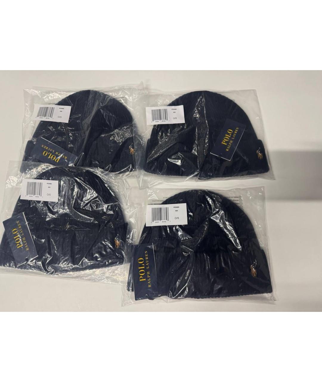 POLO RALPH LAUREN Темно-синяя шерстяная шапка, фото 4
