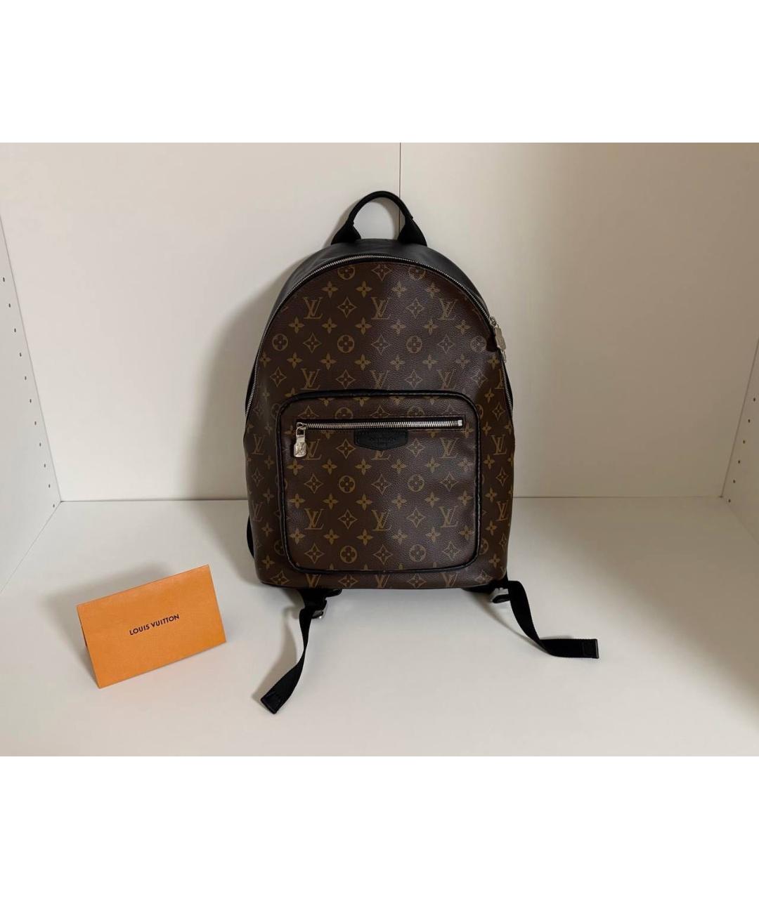 LOUIS VUITTON Коричневый рюкзак из канвы, фото 7
