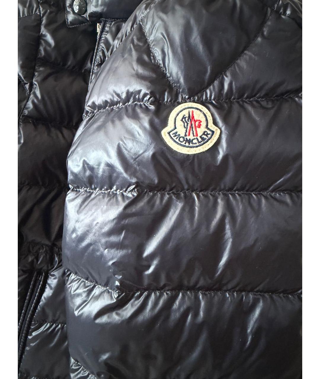MONCLER Темно-синяя полиамидовая куртка, фото 5