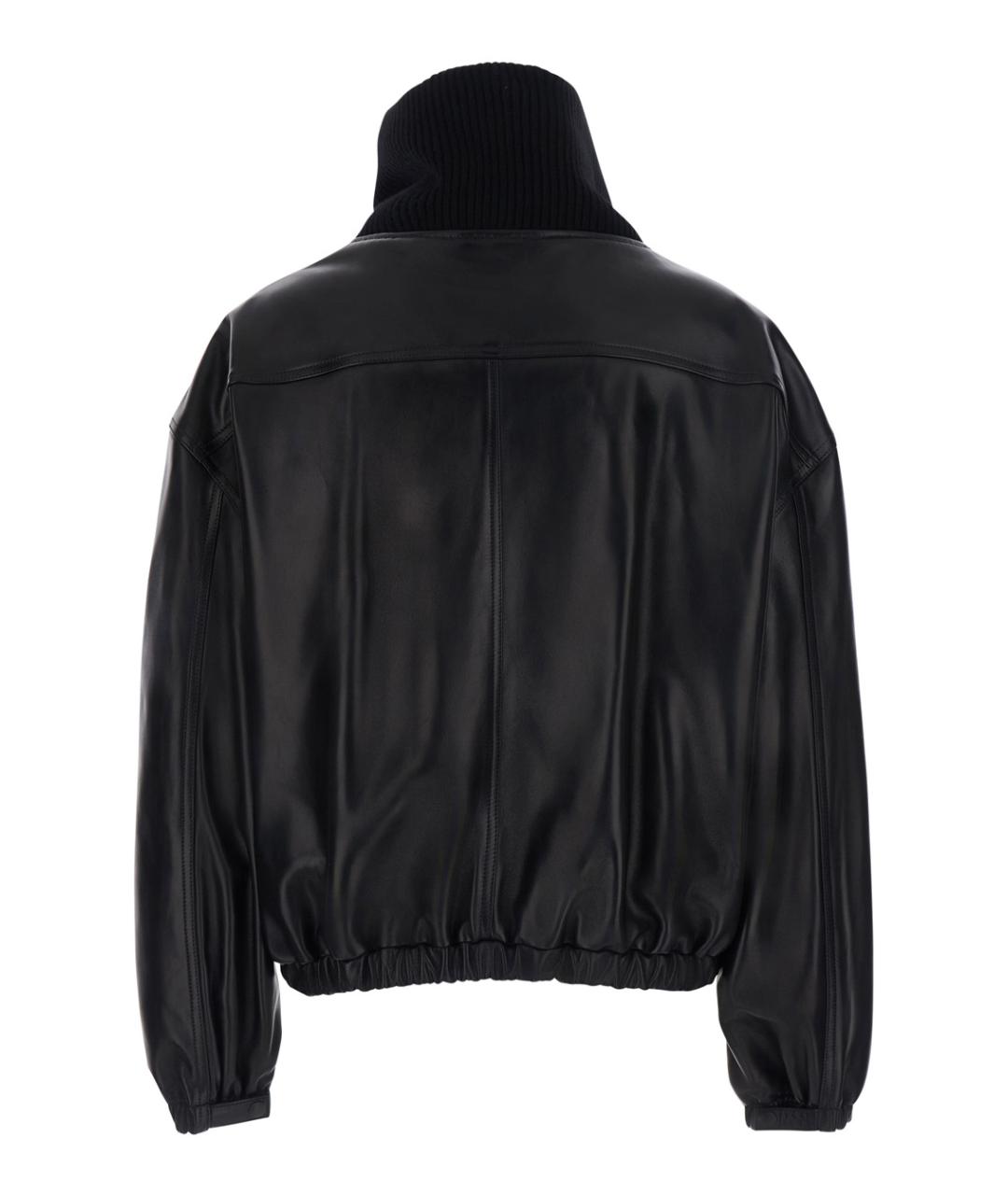 PHOEBE PHILO Черная кожаная куртка, фото 2