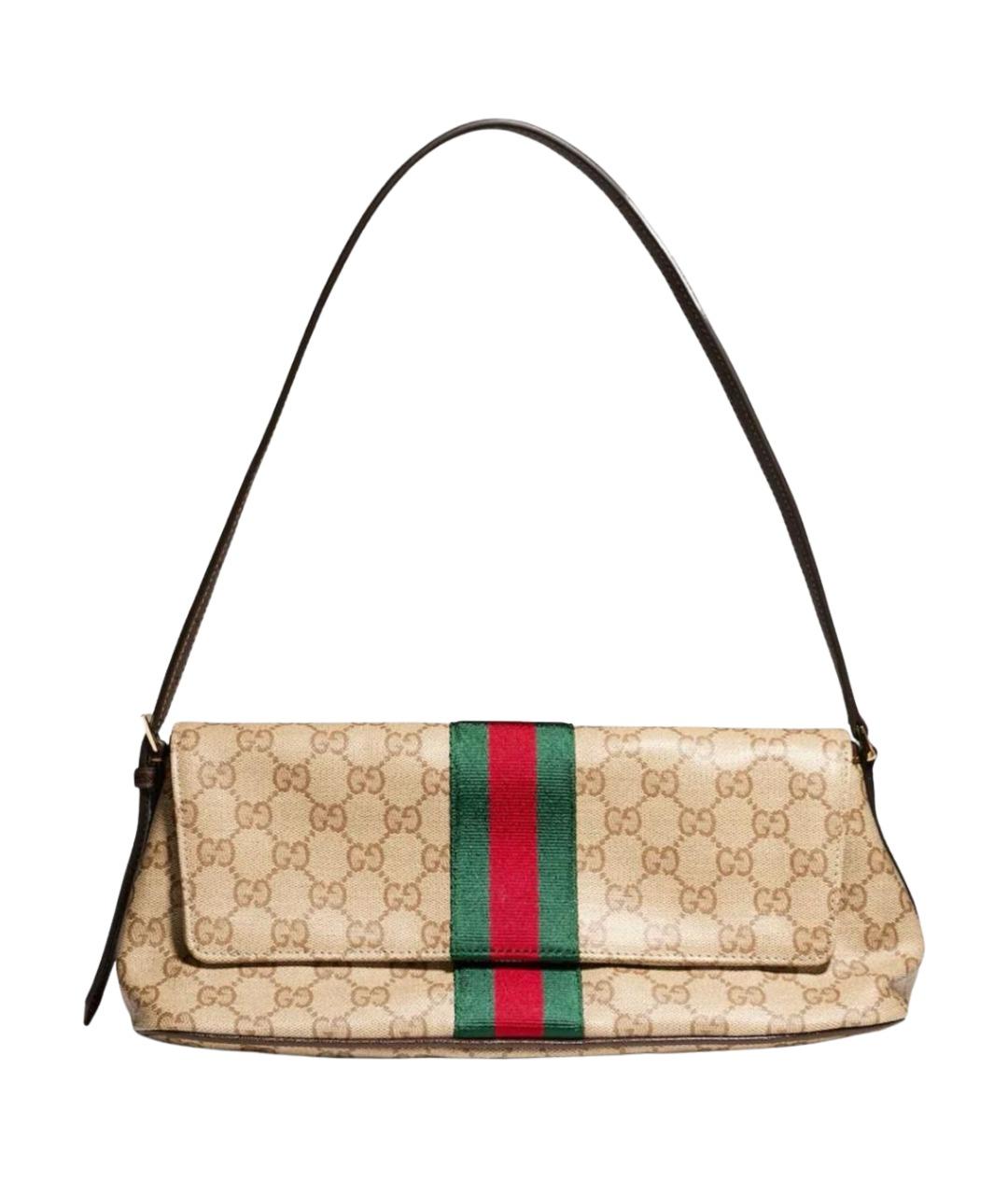 GUCCI Бежевая сумка с короткими ручками, фото 1
