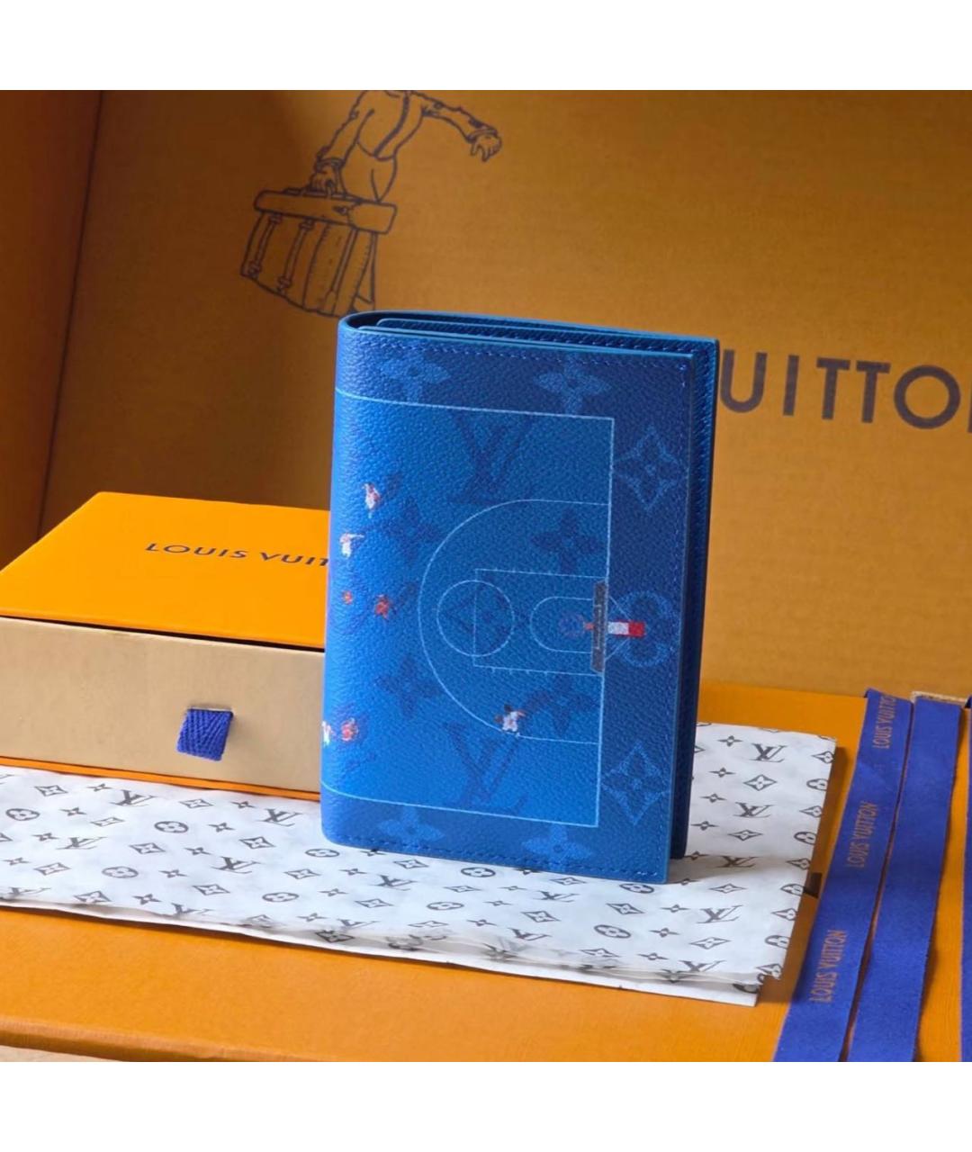 LOUIS VUITTON Синий кардхолдер, фото 4