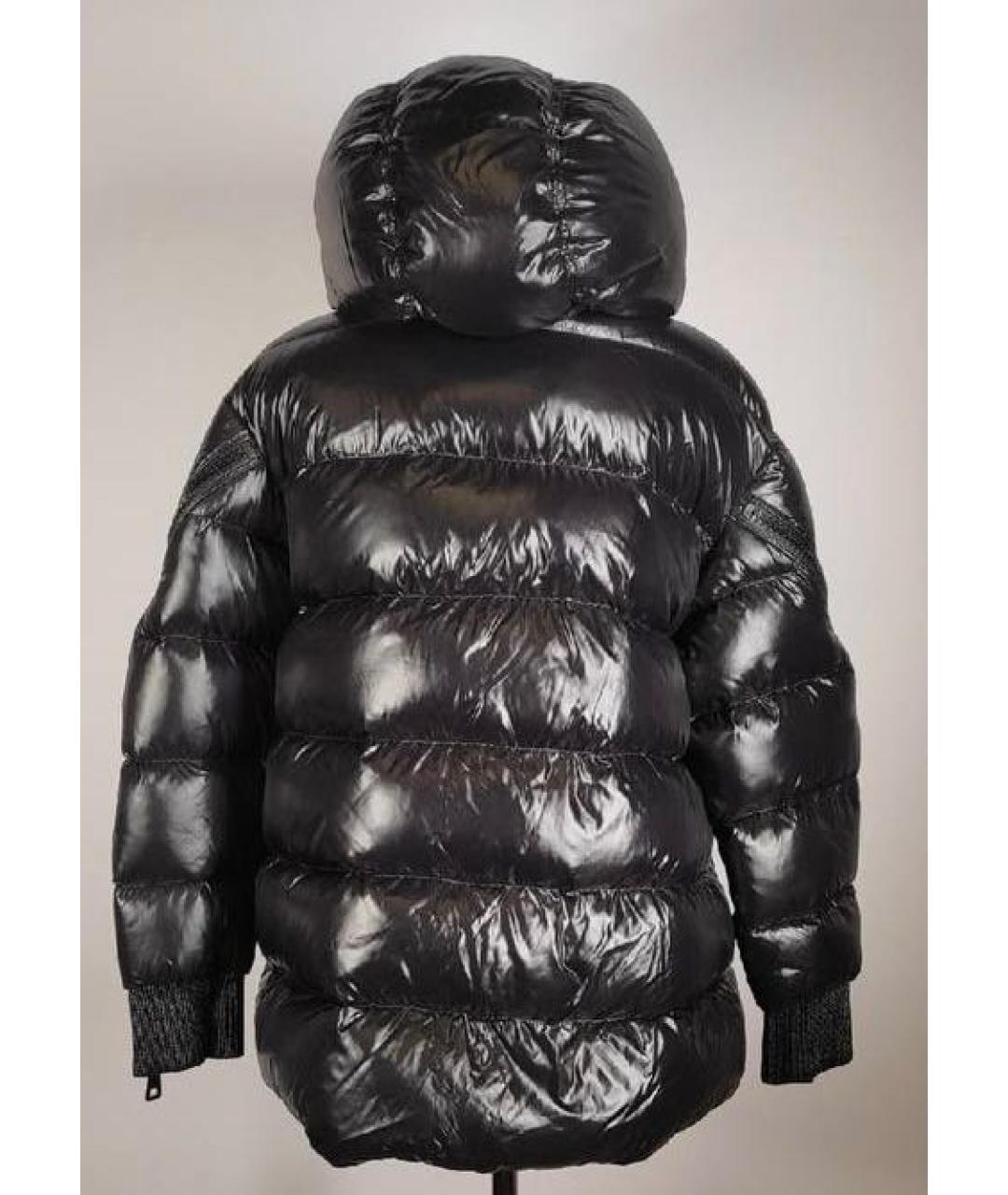 MONCLER Черный пуховик, фото 2