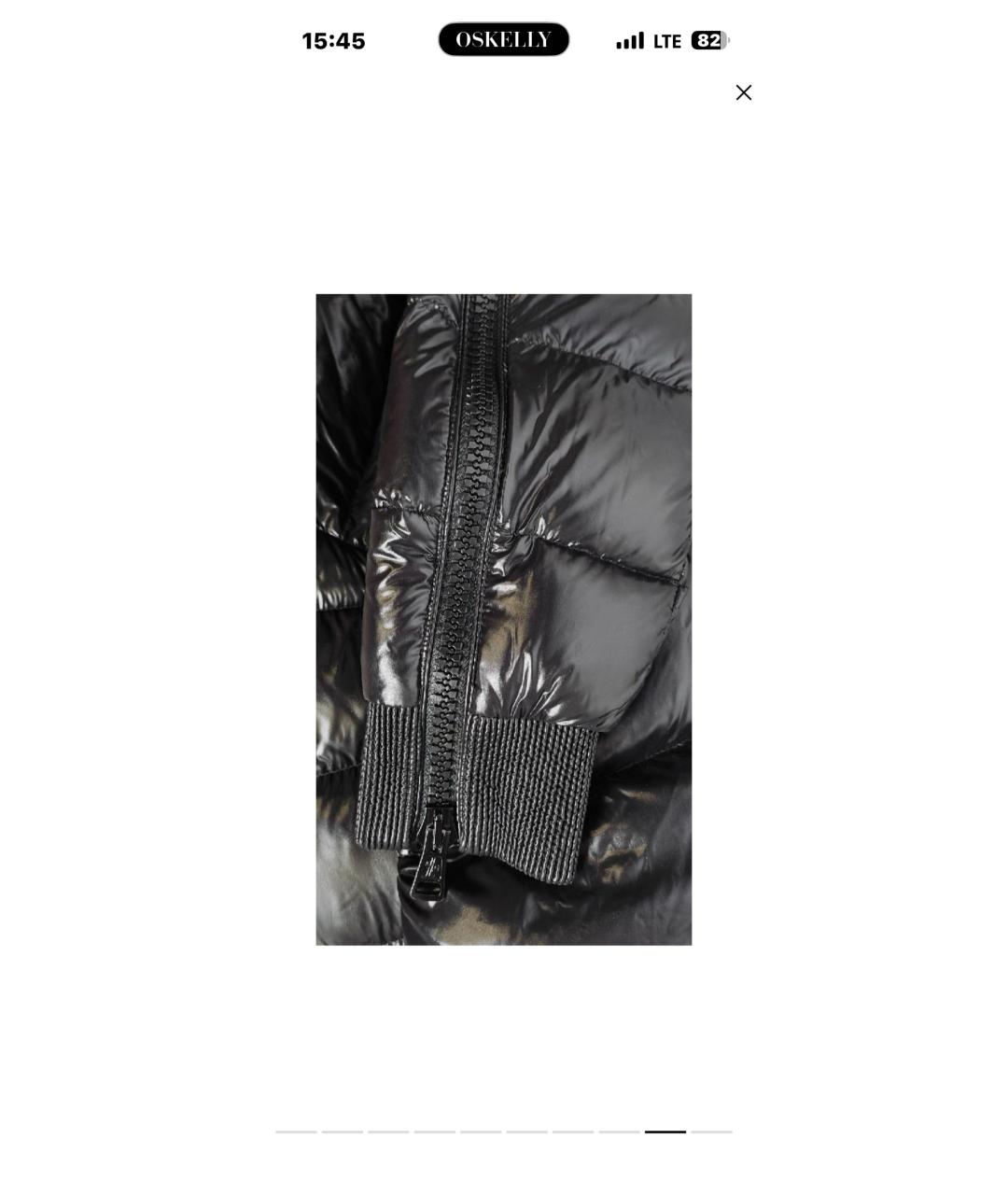 MONCLER Черный пуховик, фото 5