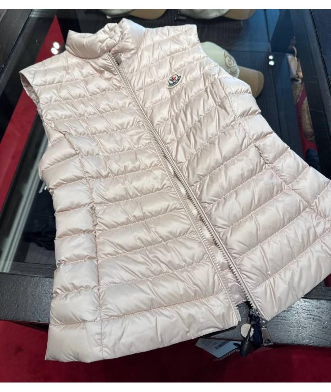 MONCLER Розовый жилет, фото 2