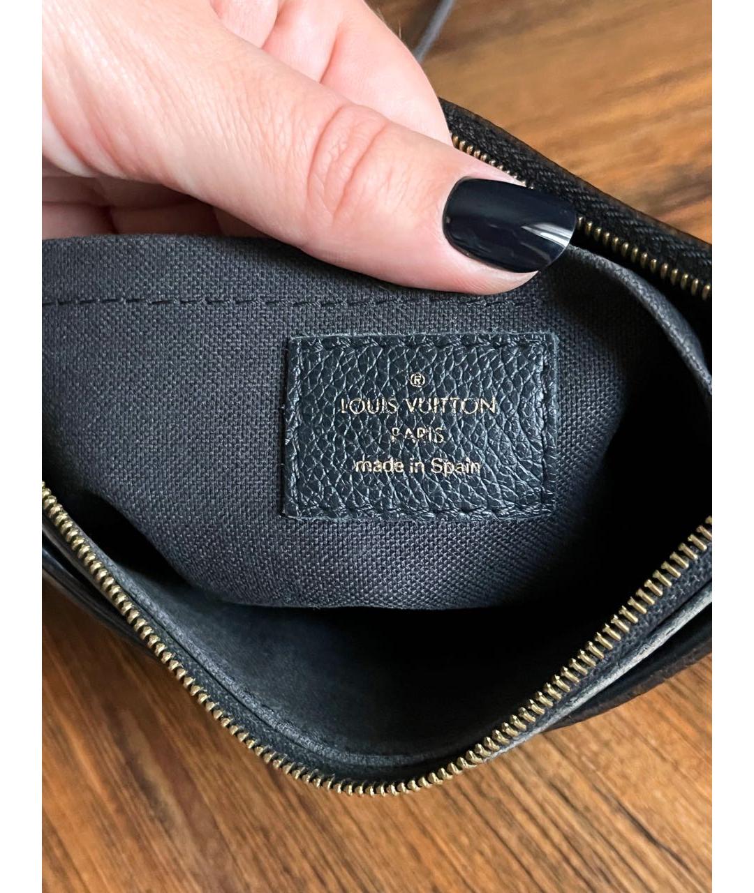 LOUIS VUITTON Коричневая кожаная сумка через плечо, фото 7