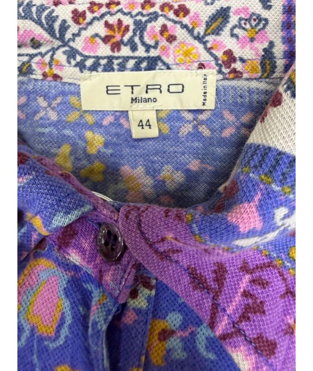 ETRO Мульти хлопко-эластановое повседневное платье, фото 3