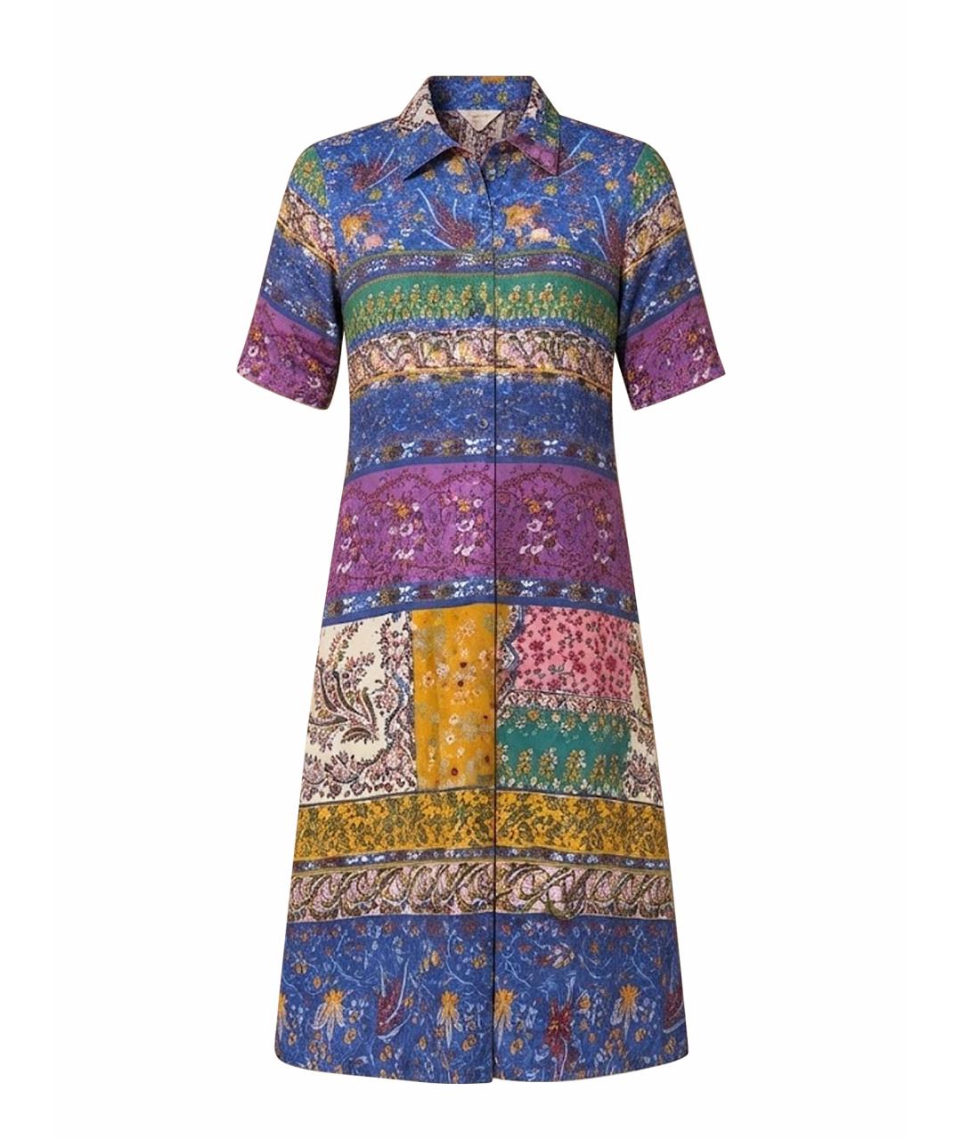 ETRO Мульти хлопко-эластановое повседневное платье, фото 1