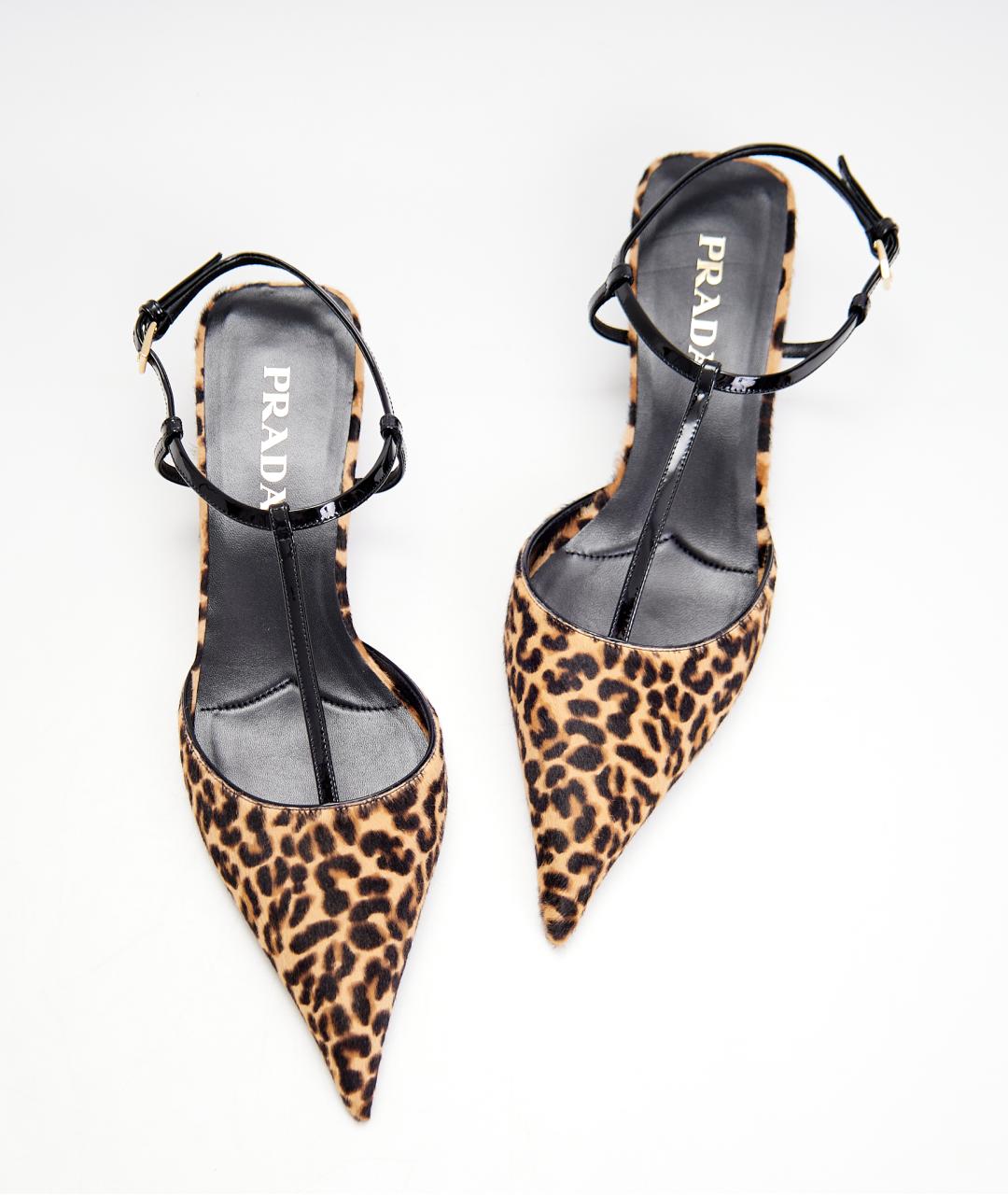 PRADA Коричневые кожаные туфли, фото 3