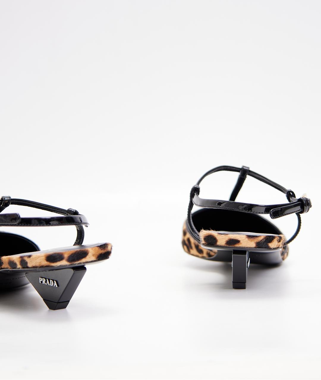 PRADA Коричневые кожаные туфли, фото 5