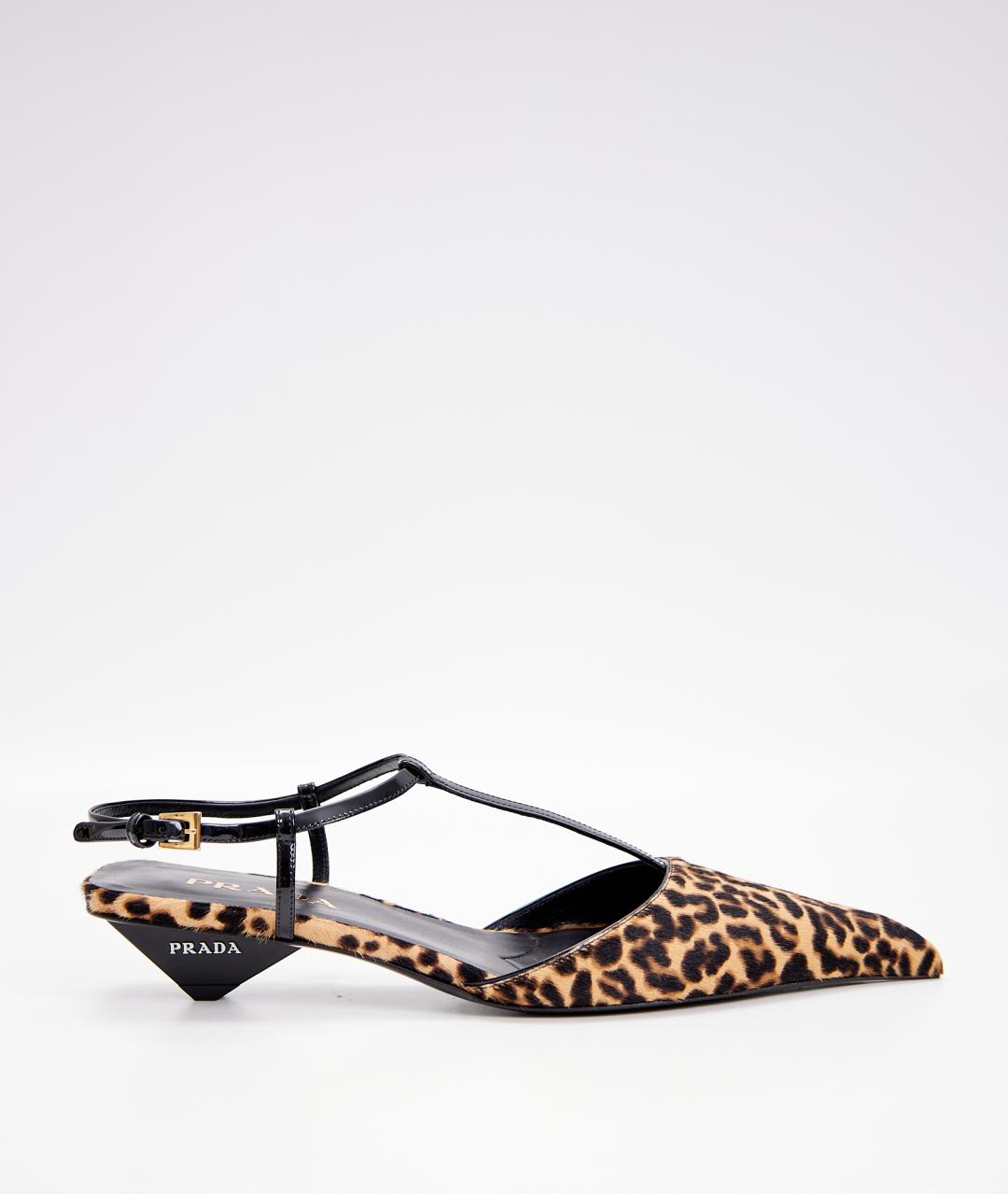 PRADA Коричневые кожаные туфли, фото 6