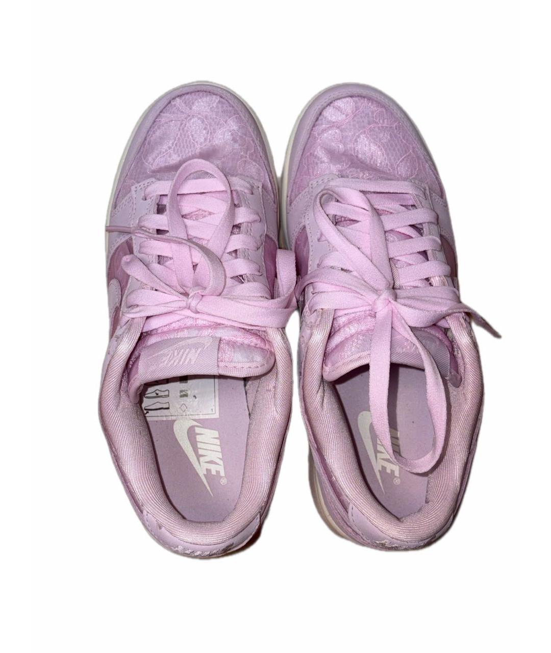 NIKE Розовые кожаные кроссовки, фото 3