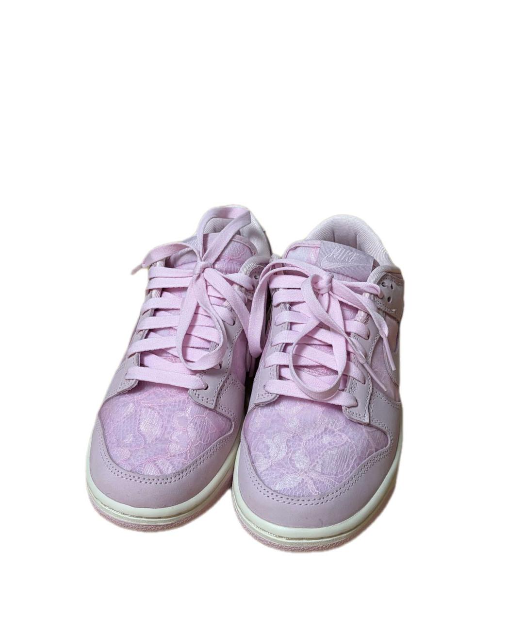 NIKE Розовые кожаные кроссовки, фото 5