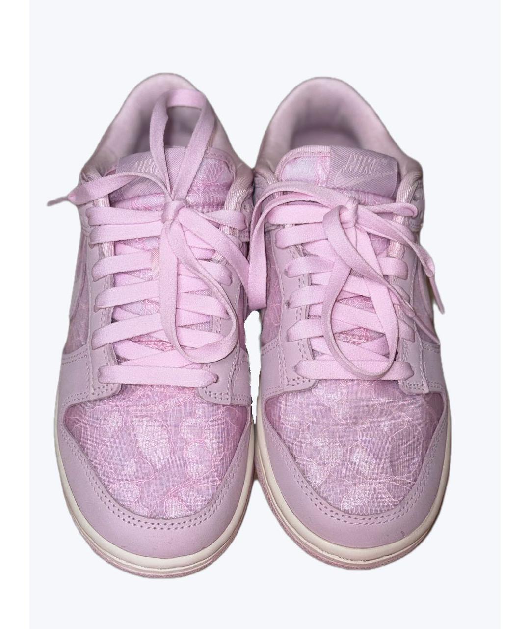 NIKE Розовые кожаные кроссовки, фото 2