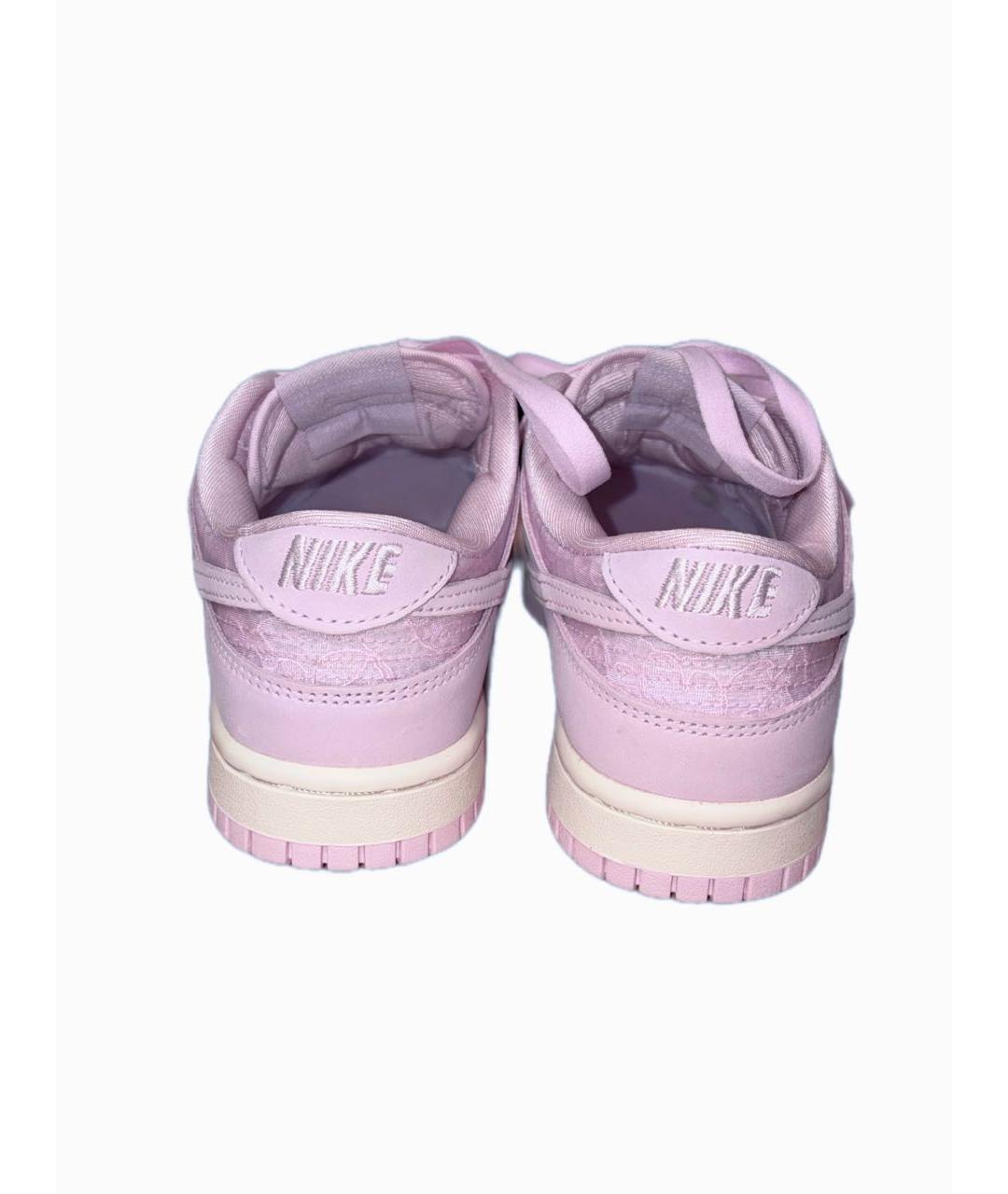 NIKE Розовые кожаные кроссовки, фото 4