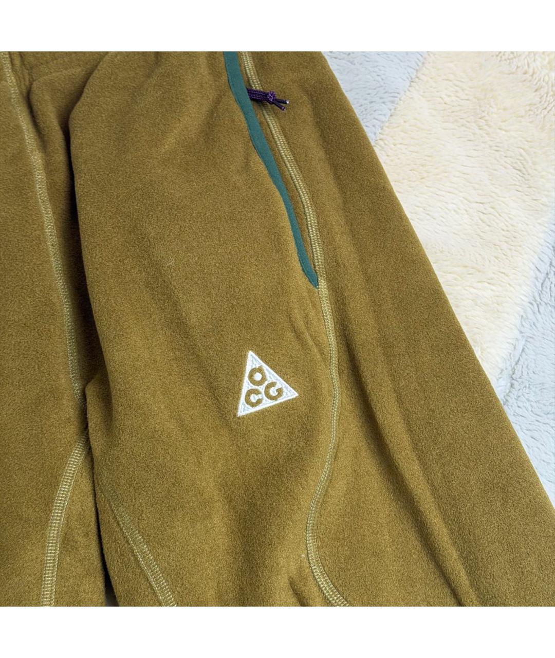 NIKE ACG Хаки полиэстеровые повседневные брюки, фото 4