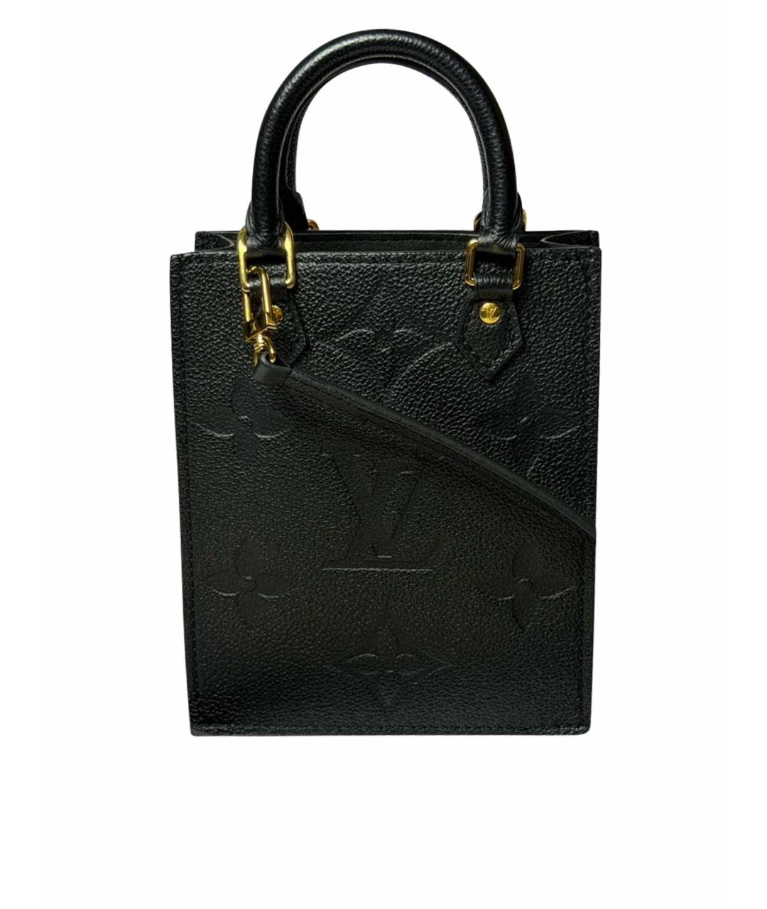 LOUIS VUITTON Черная кожаная сумка через плечо, фото 1