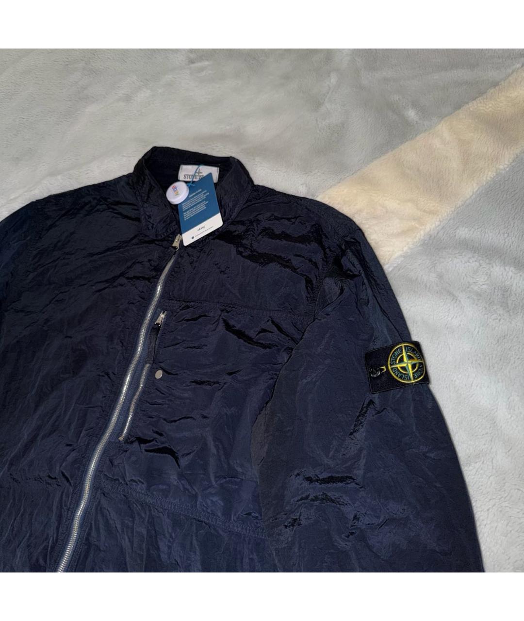 STONE ISLAND Черная нейлоновая куртка, фото 3