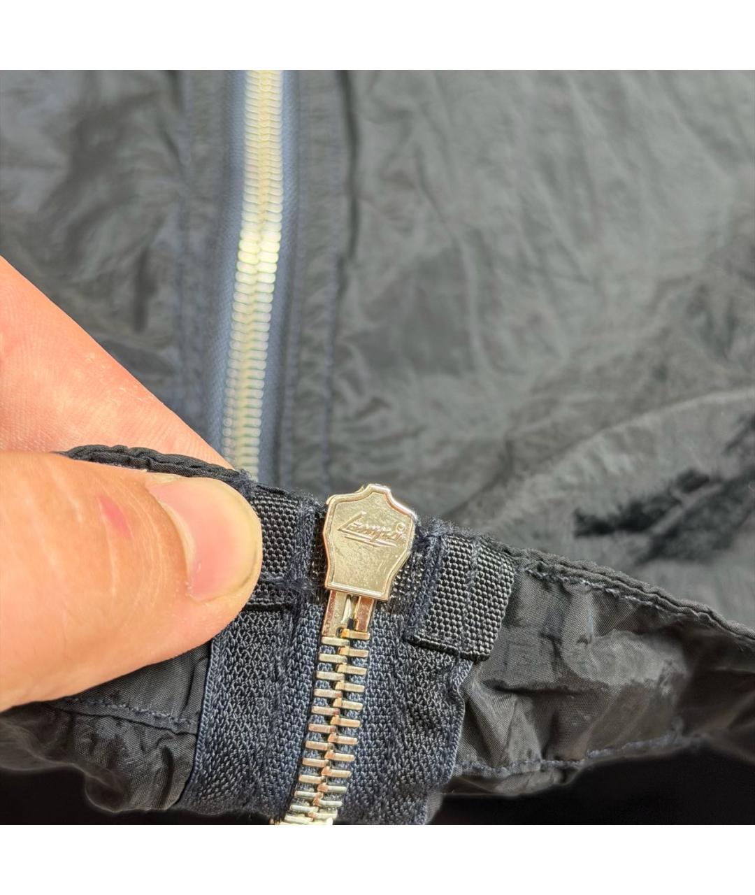 STONE ISLAND Черная нейлоновая куртка, фото 6