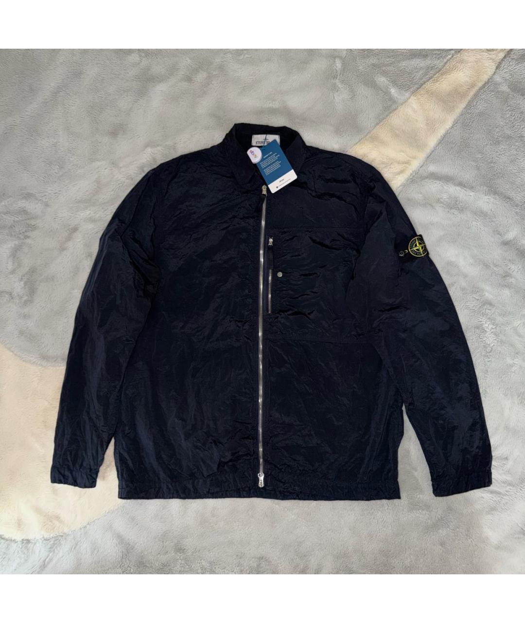 STONE ISLAND Черная нейлоновая куртка, фото 2